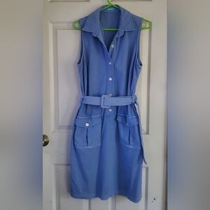 J.Mclaughlin Button Down Sleeveless Womans Dress, Size 8